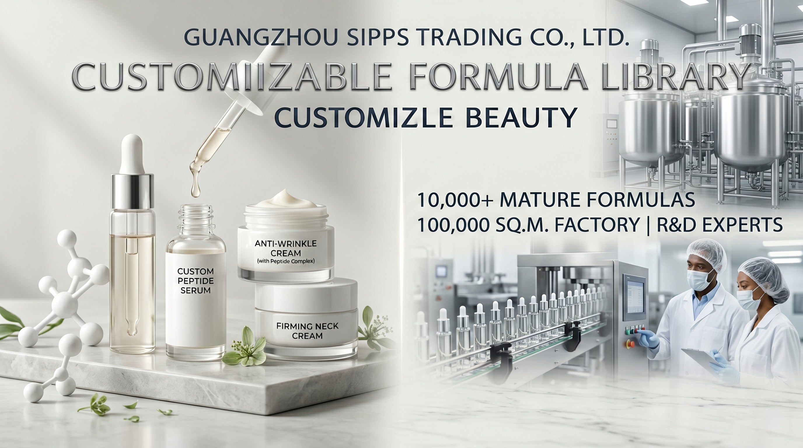 Guangzhou Sipps Trading Co., Ltd. Customizable Peptide Formula Library Factory OEM ODM
