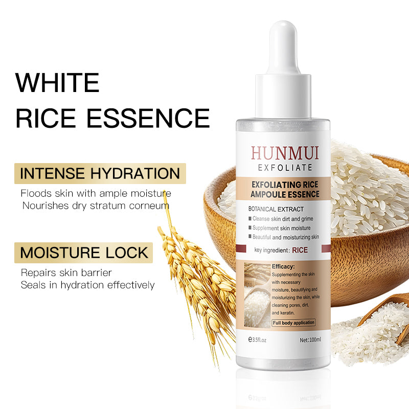 Wholesale Rice & Black Rice Exfoliating Ampoule Serum 100ml - OEM Private Label