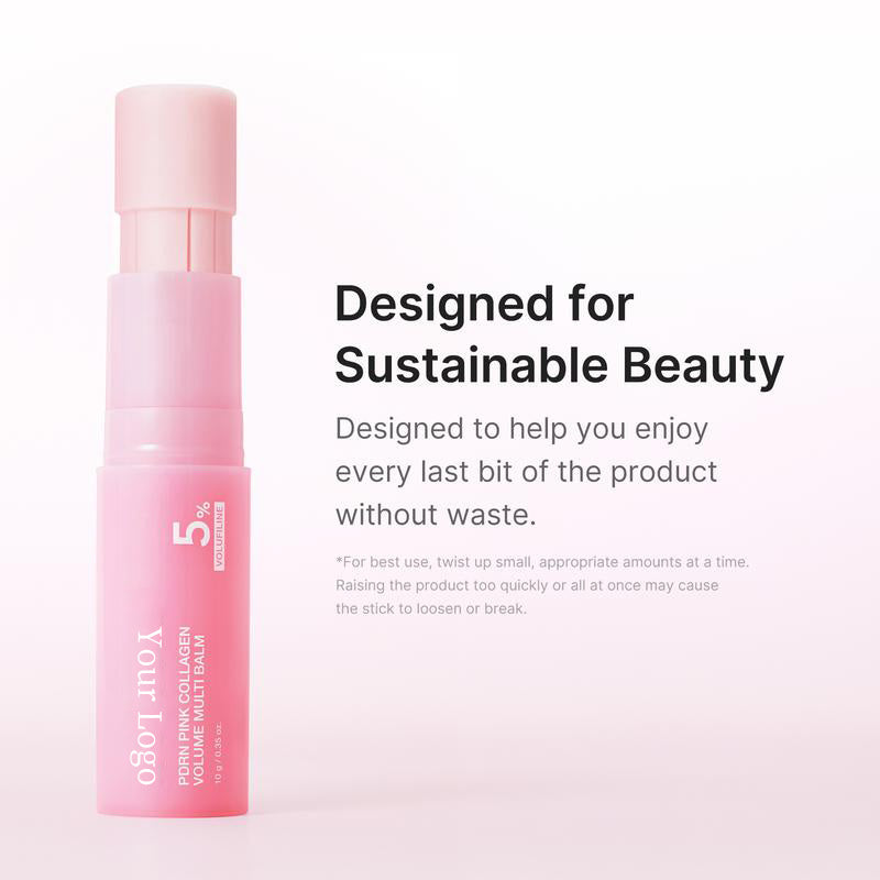 PDRN Pink Collagen Volume Multi Balm Stick - Anti-Aging Korean Skincare (10g)